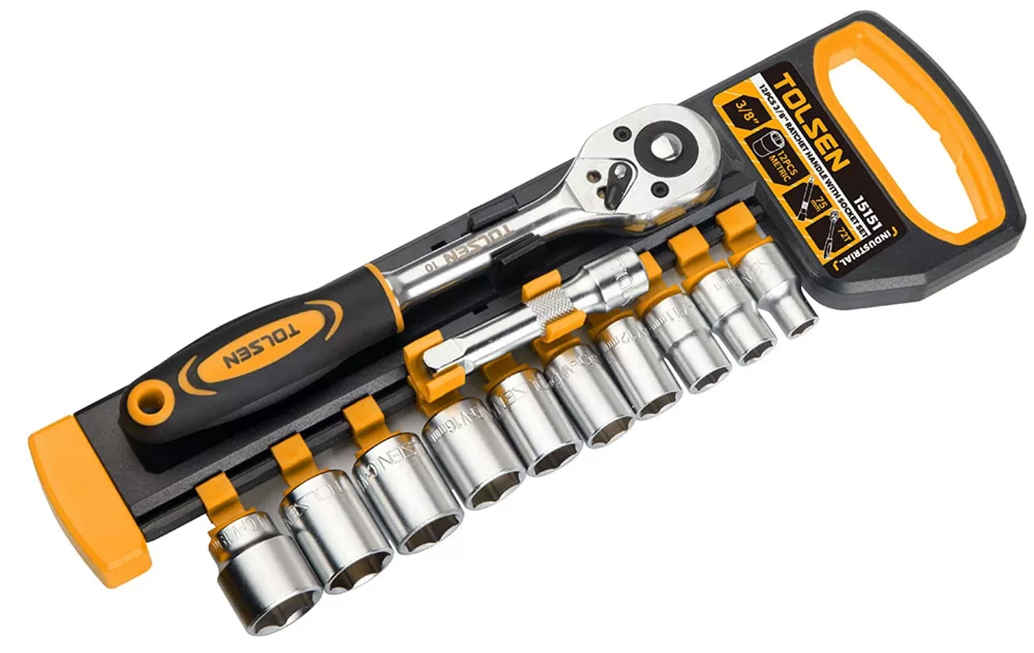 Set De 10 Piezas De Dados 3/8"