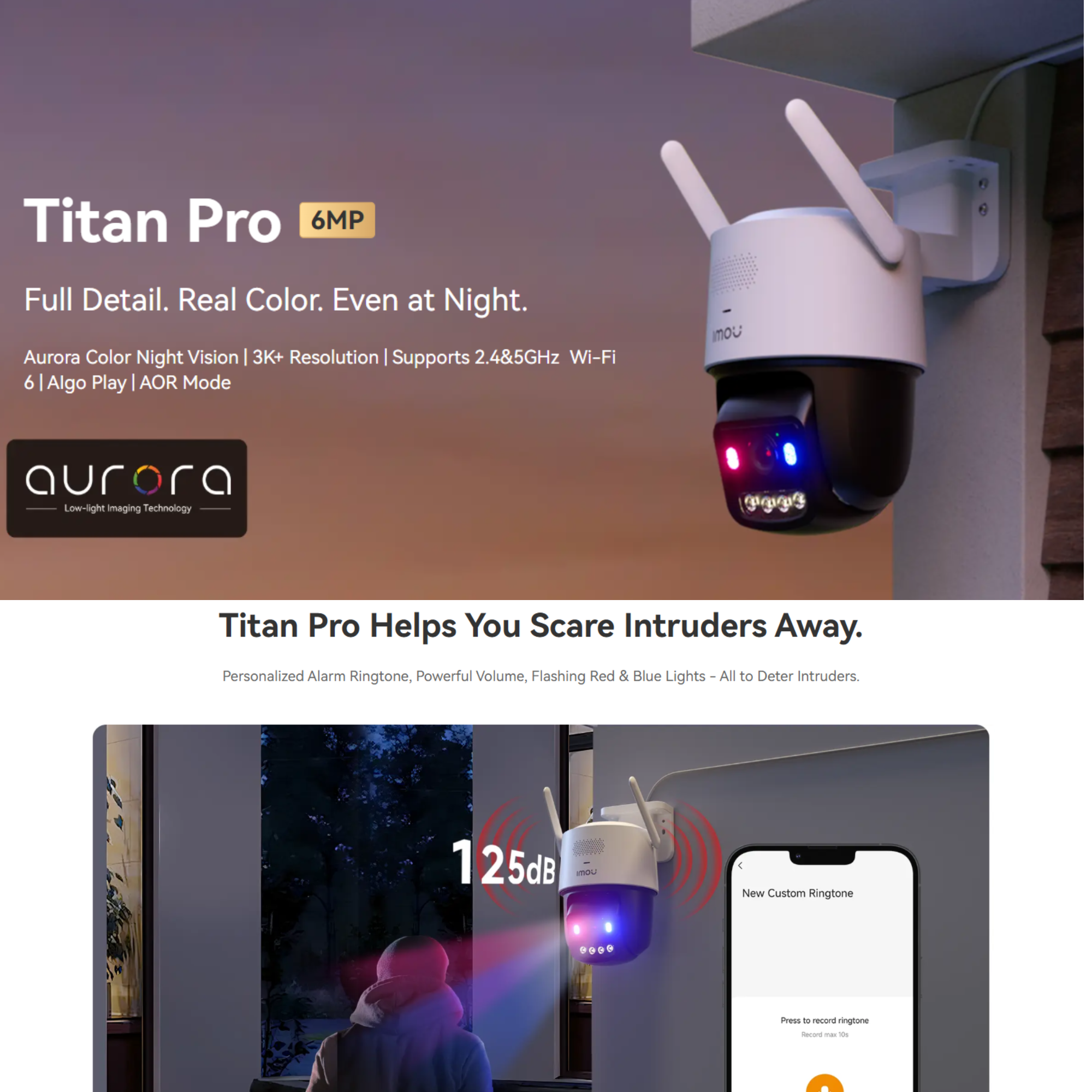 Camara Ip Wifi Pt Titan Pro 6mp