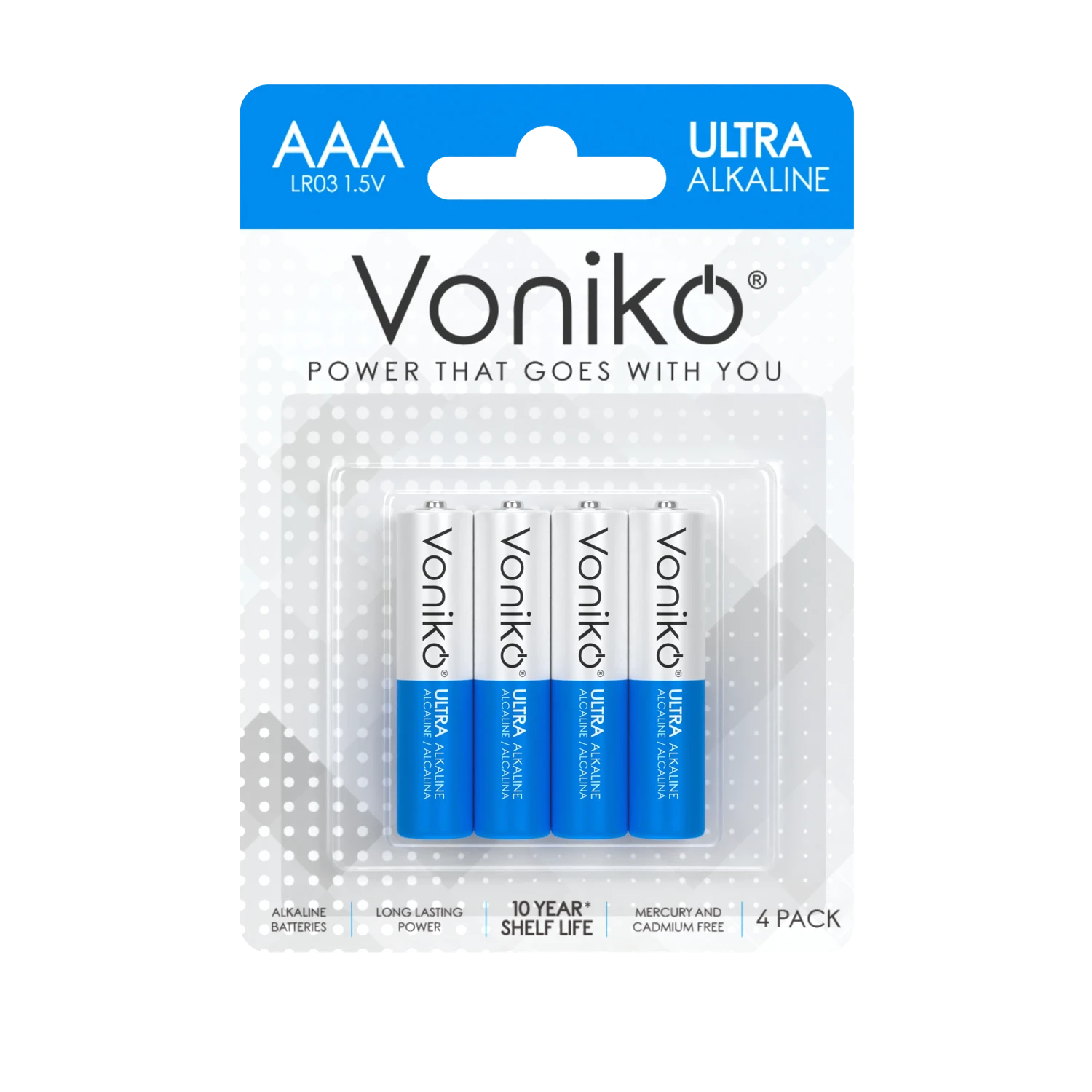 Baterias Alcalinas Lr03 Aaa 4u/pk