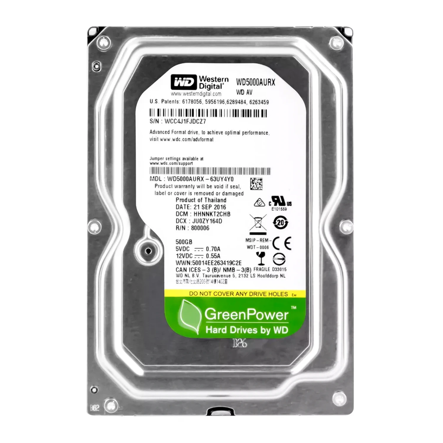 Disco Duro Pull 500gb Wd