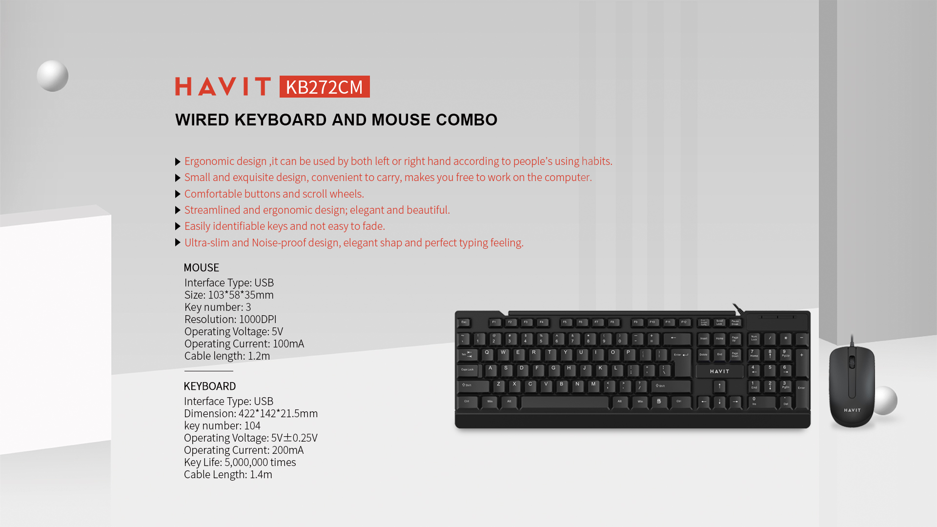 Combo Teclado+mouse Estandar Usb