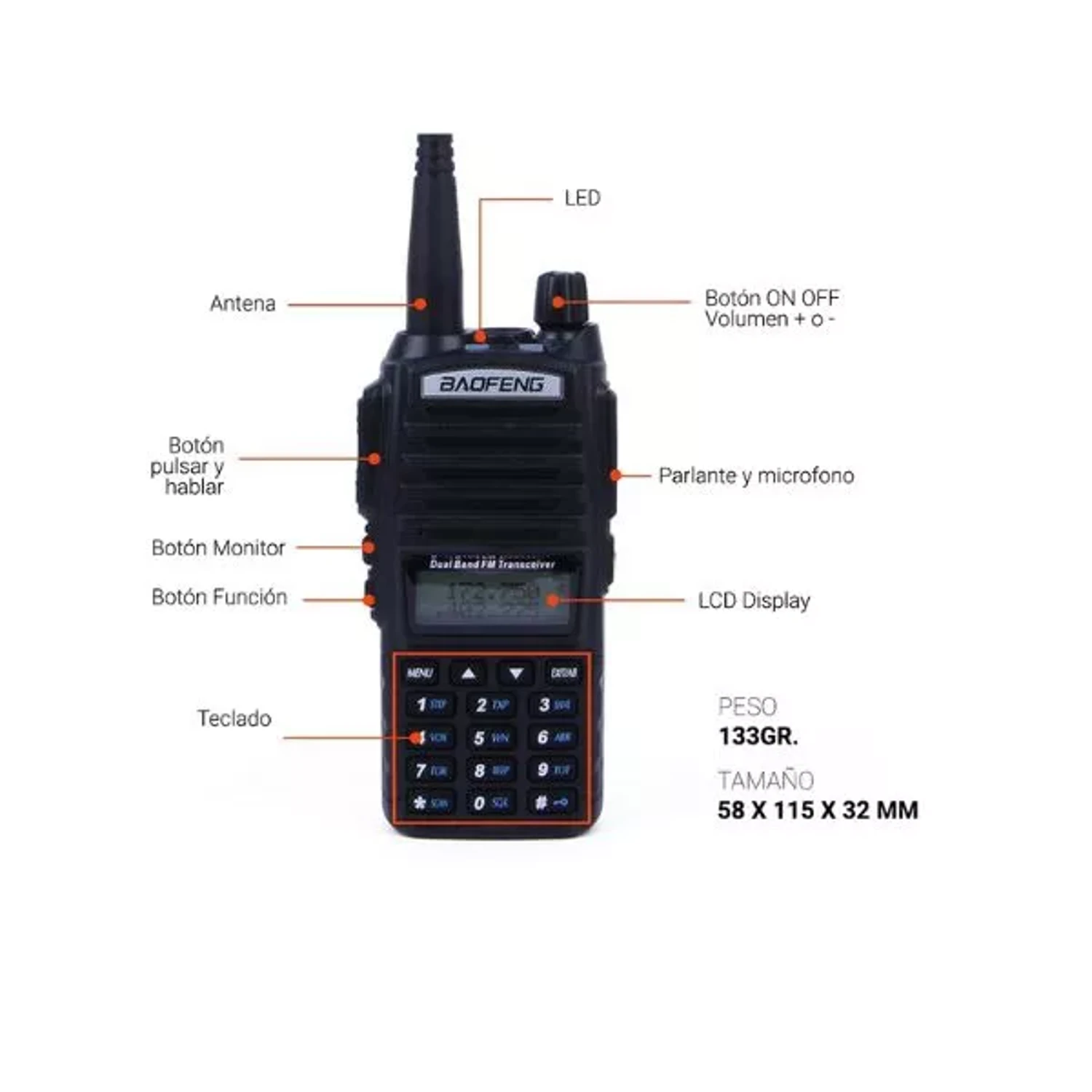 Radio Portable Uhf/vhf