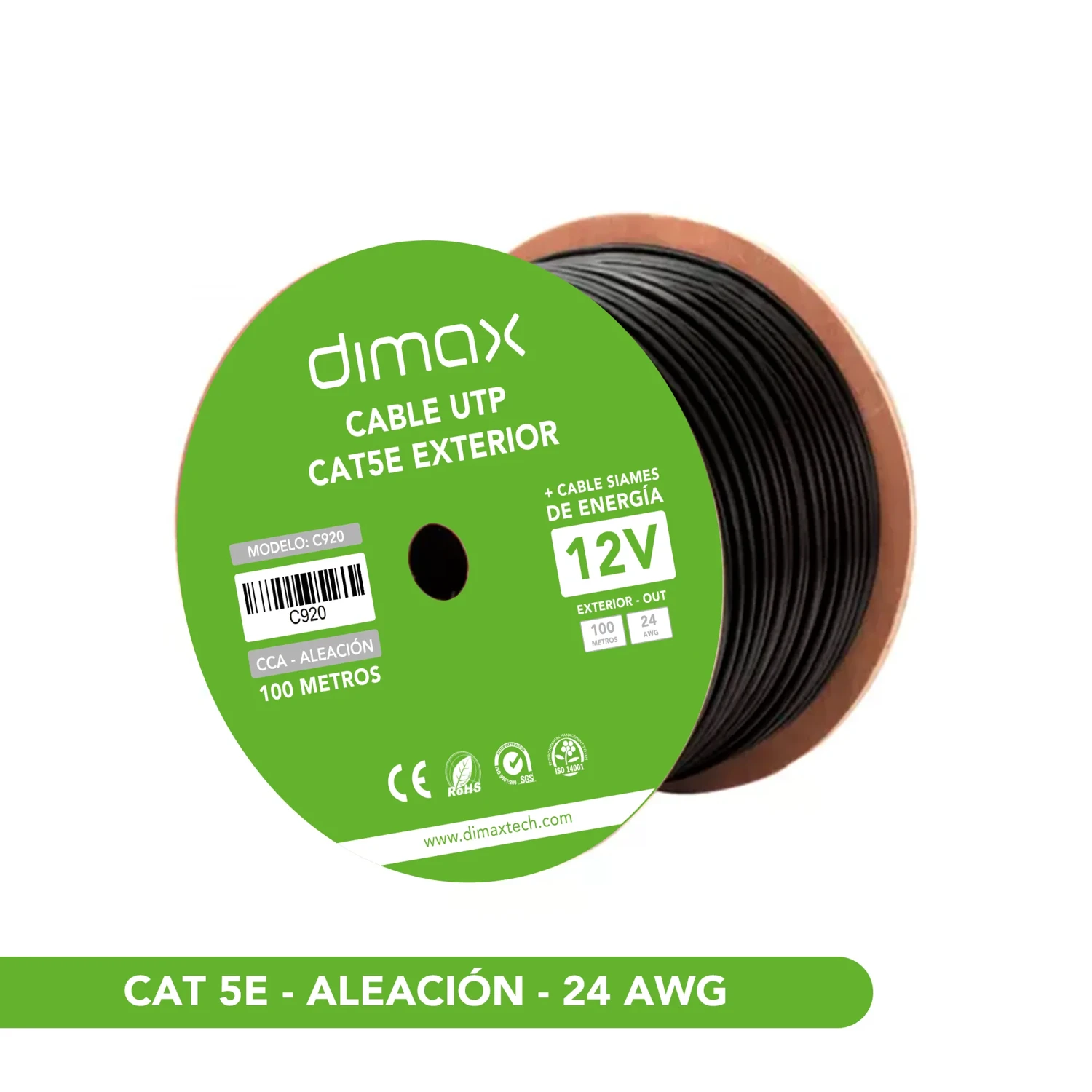 Cable Utp Cat5e Cca Ext Siames