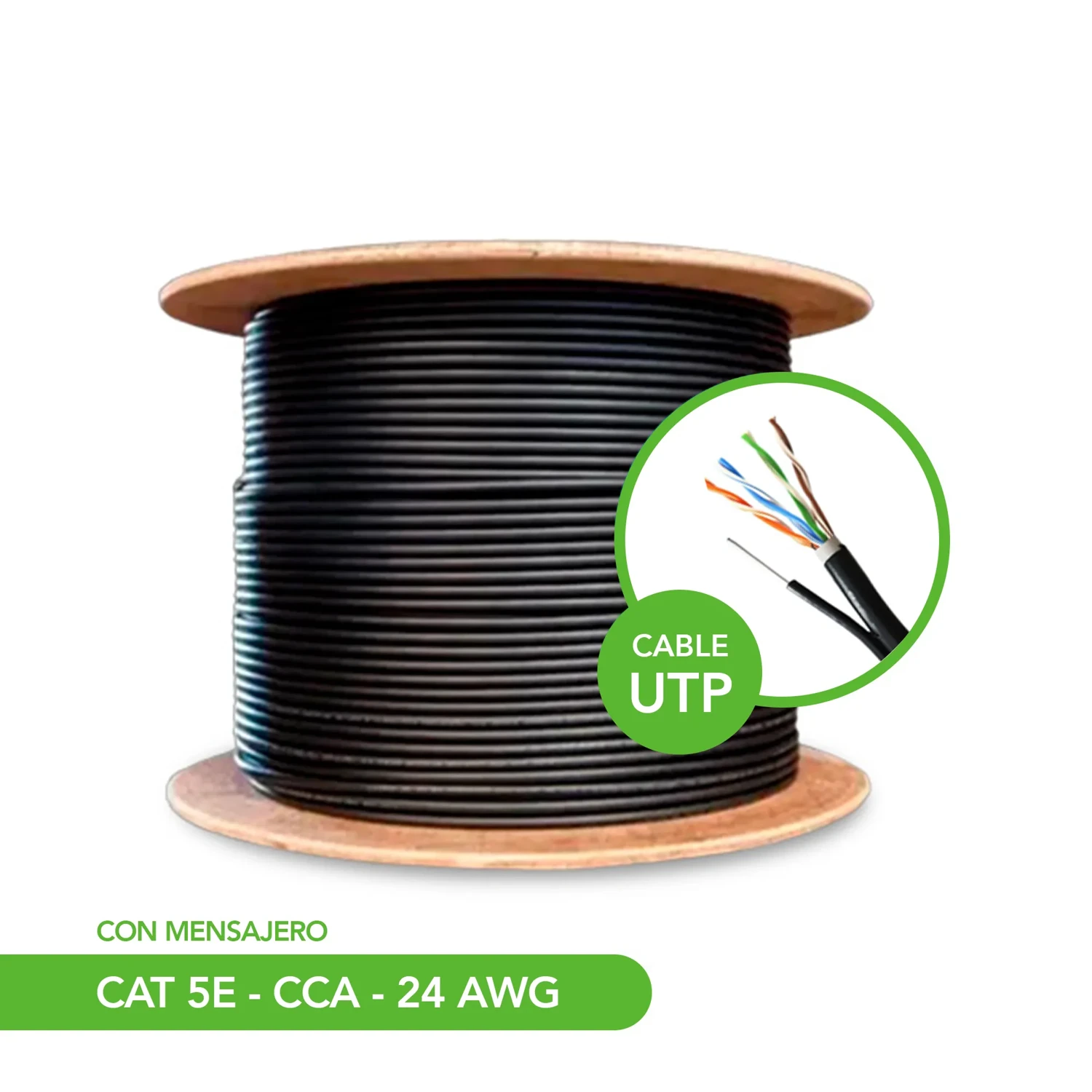 Cable Utp Cat5e Cca Ext Mens