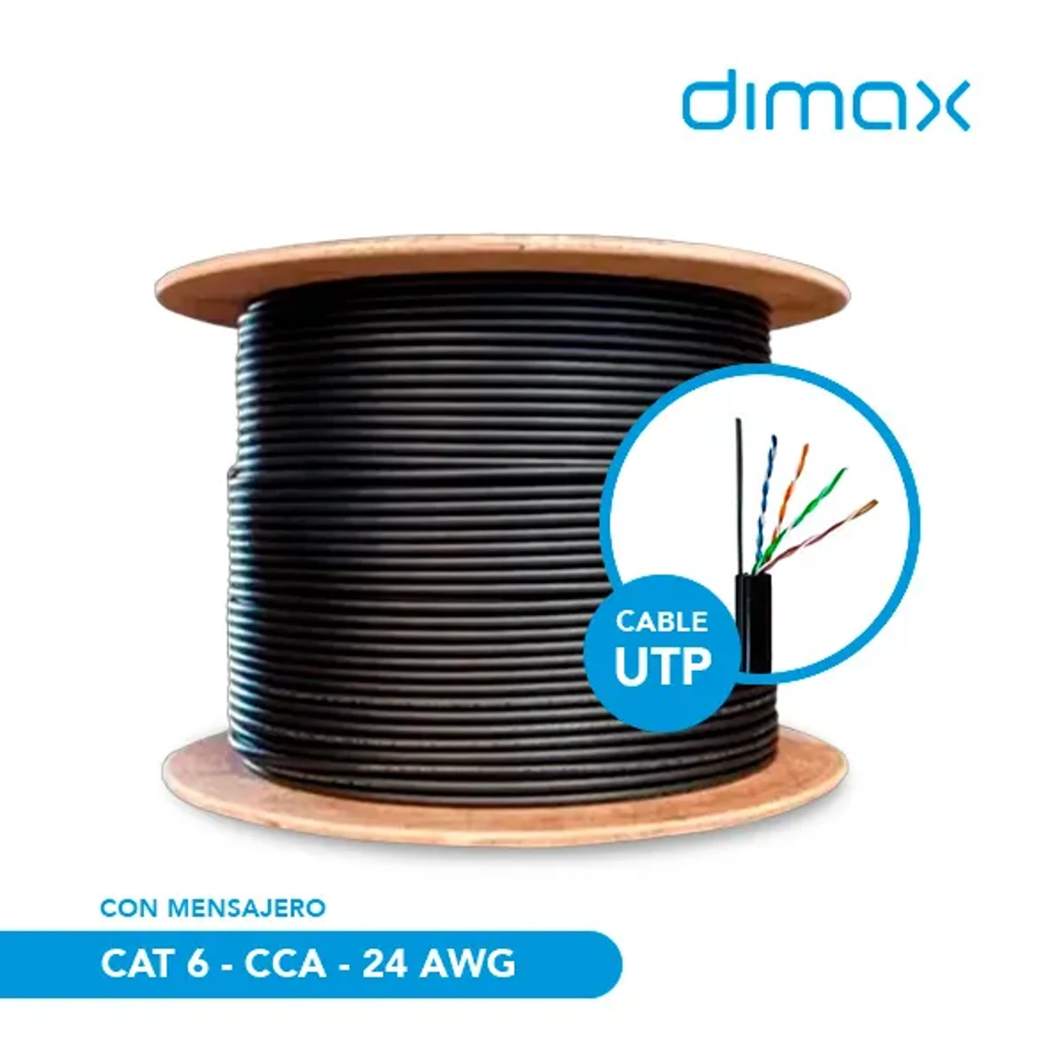 Cable Utp Cat6 Cca Ext Mens