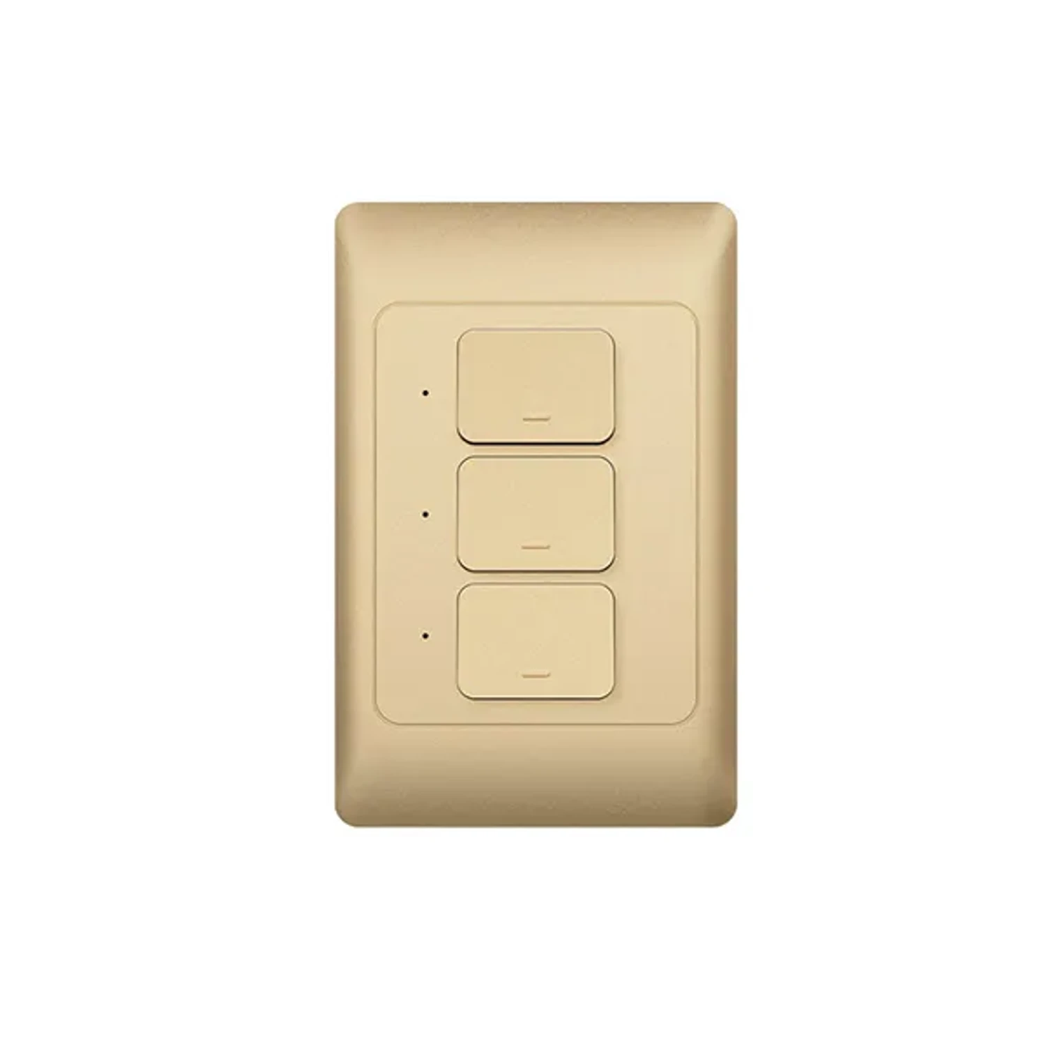 Interruptor Smart Dorado Wifi 3 Tomas