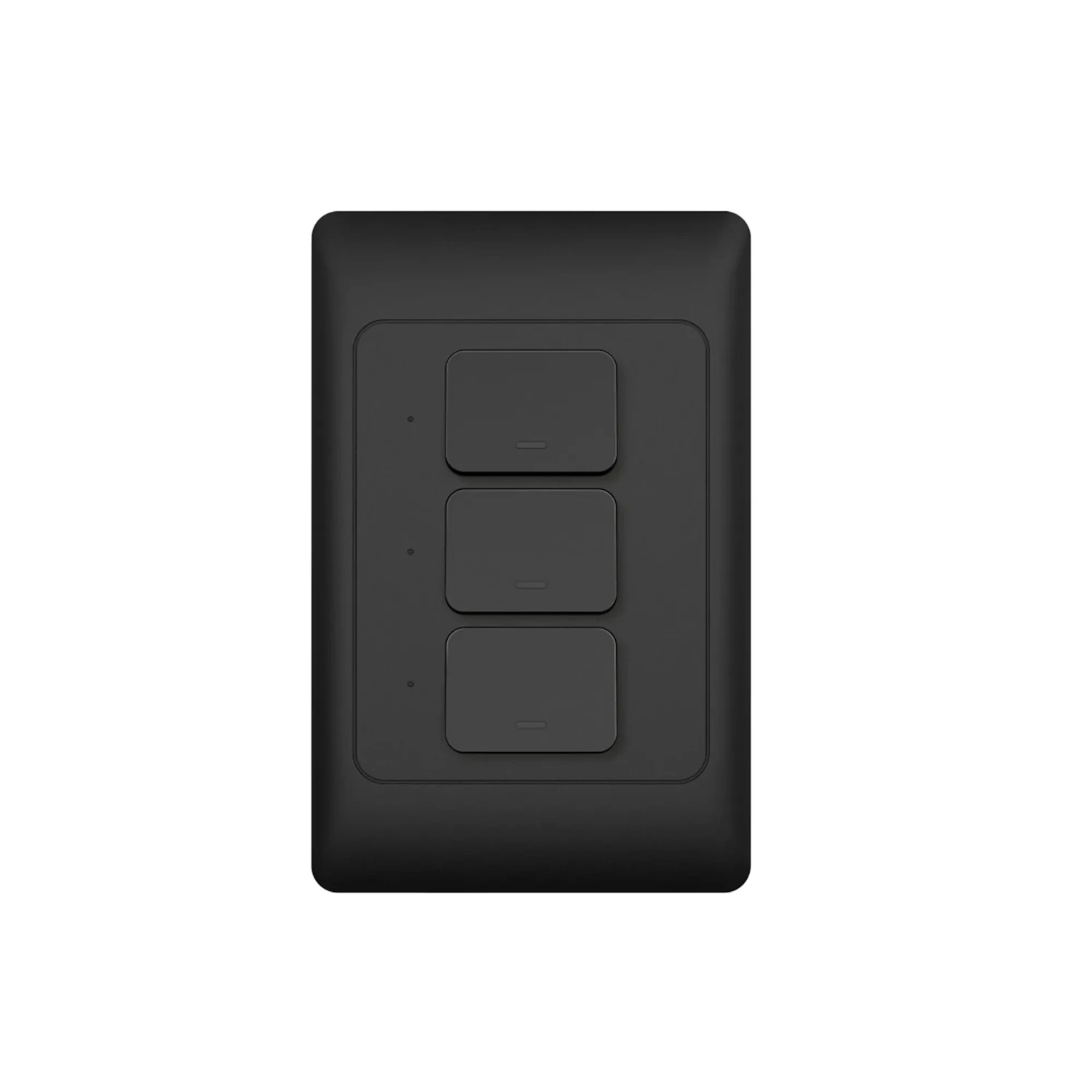 Interruptor Smart Negro Wifi 3 Tomas