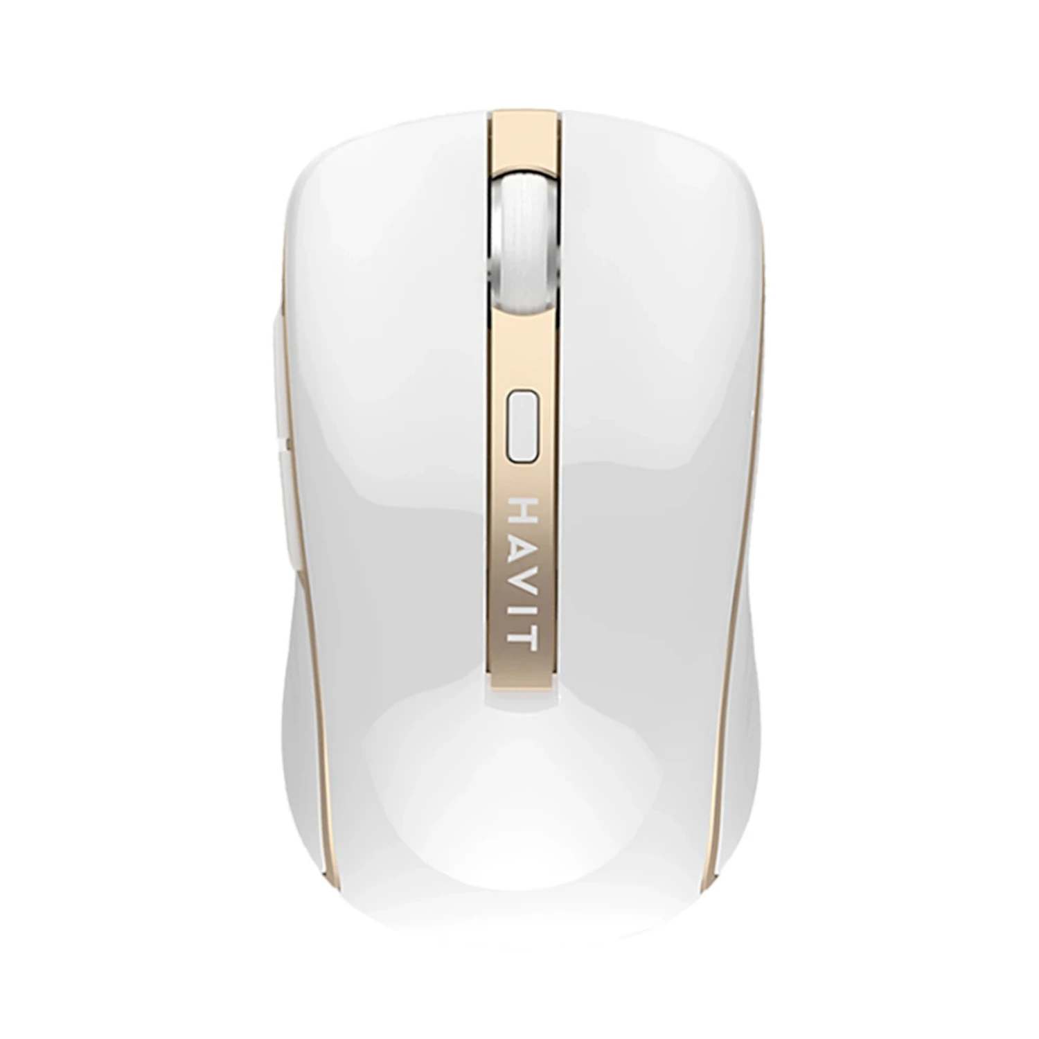 Mouse Inalambrico Blanco-dorado