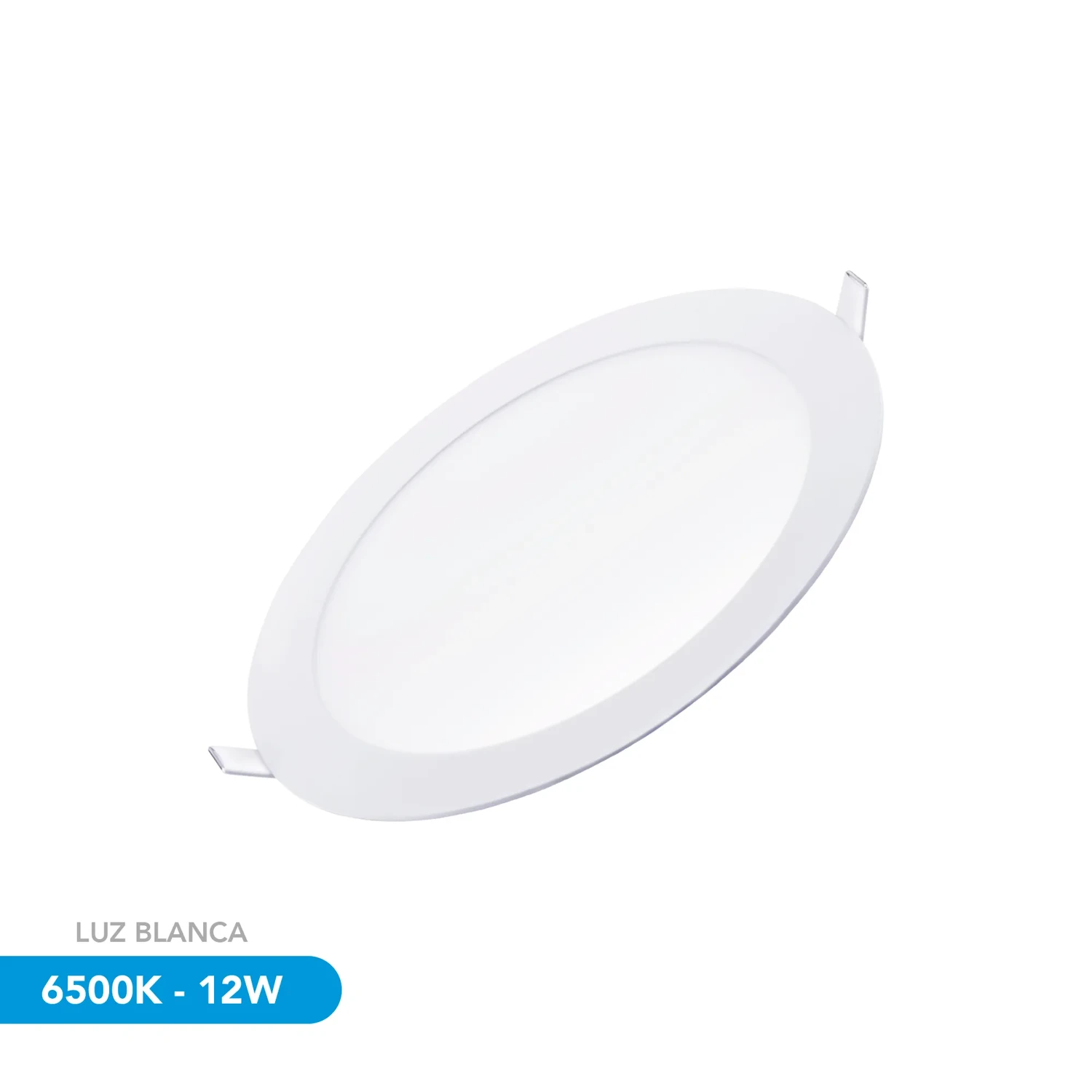 Luz Led Redonda De Empotrar 6500k 12w