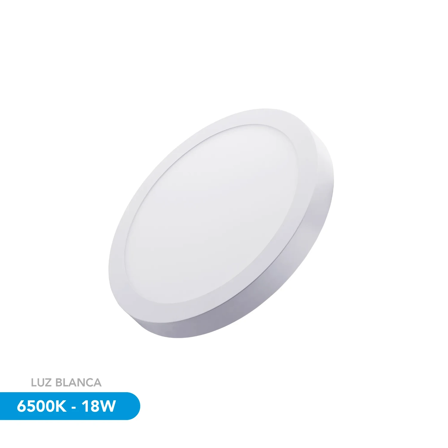 Luz Led Redonda De Sobreponer 6500k 18w