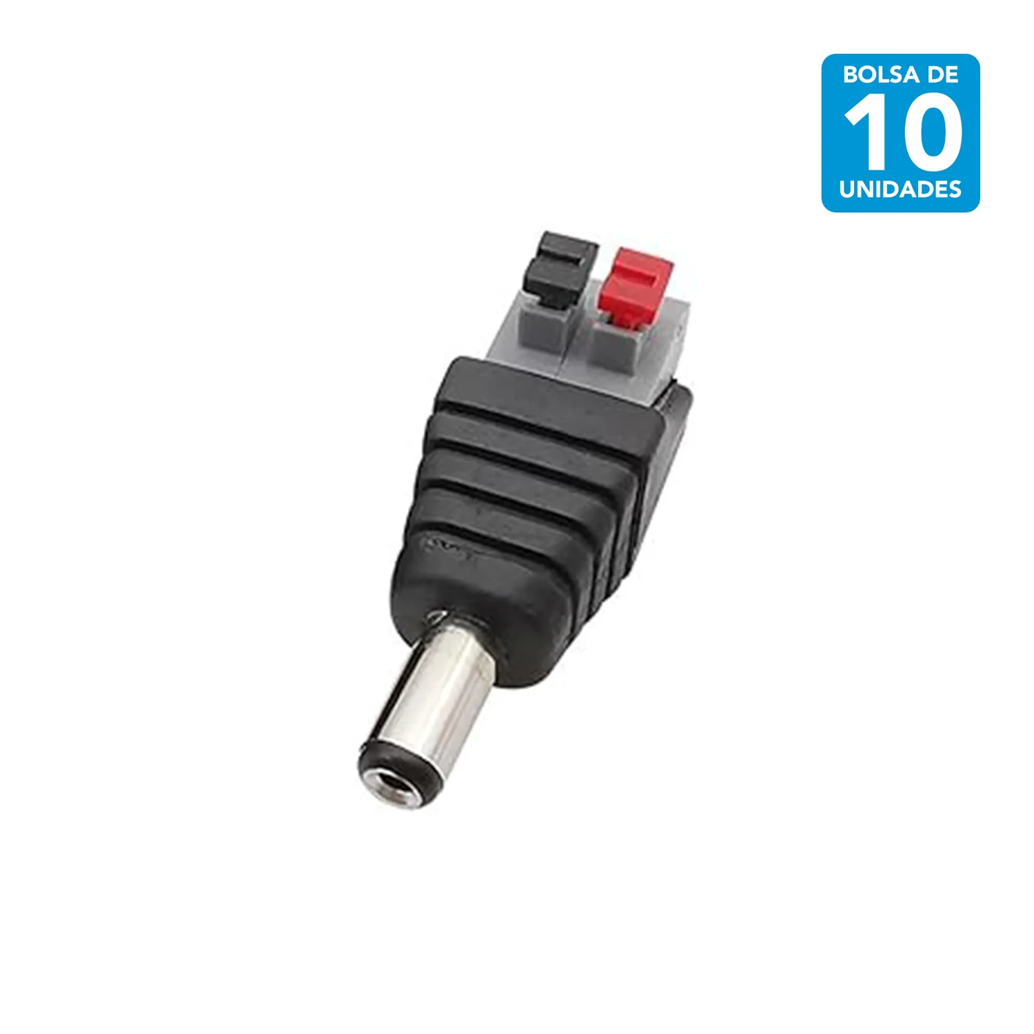 Plug Dc Con Bornera A Presion Macho