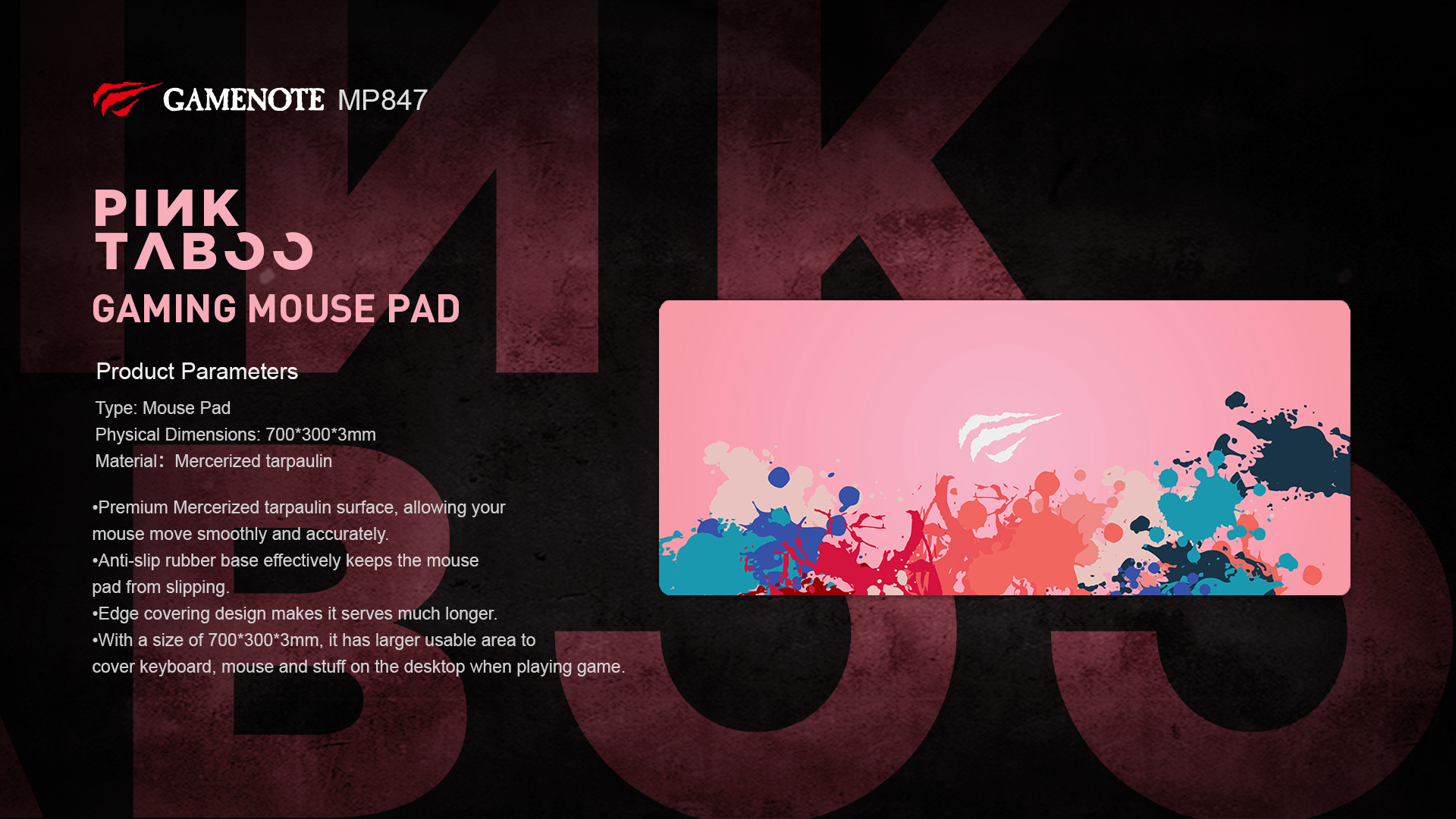 Mouse Pad Pc Rosa