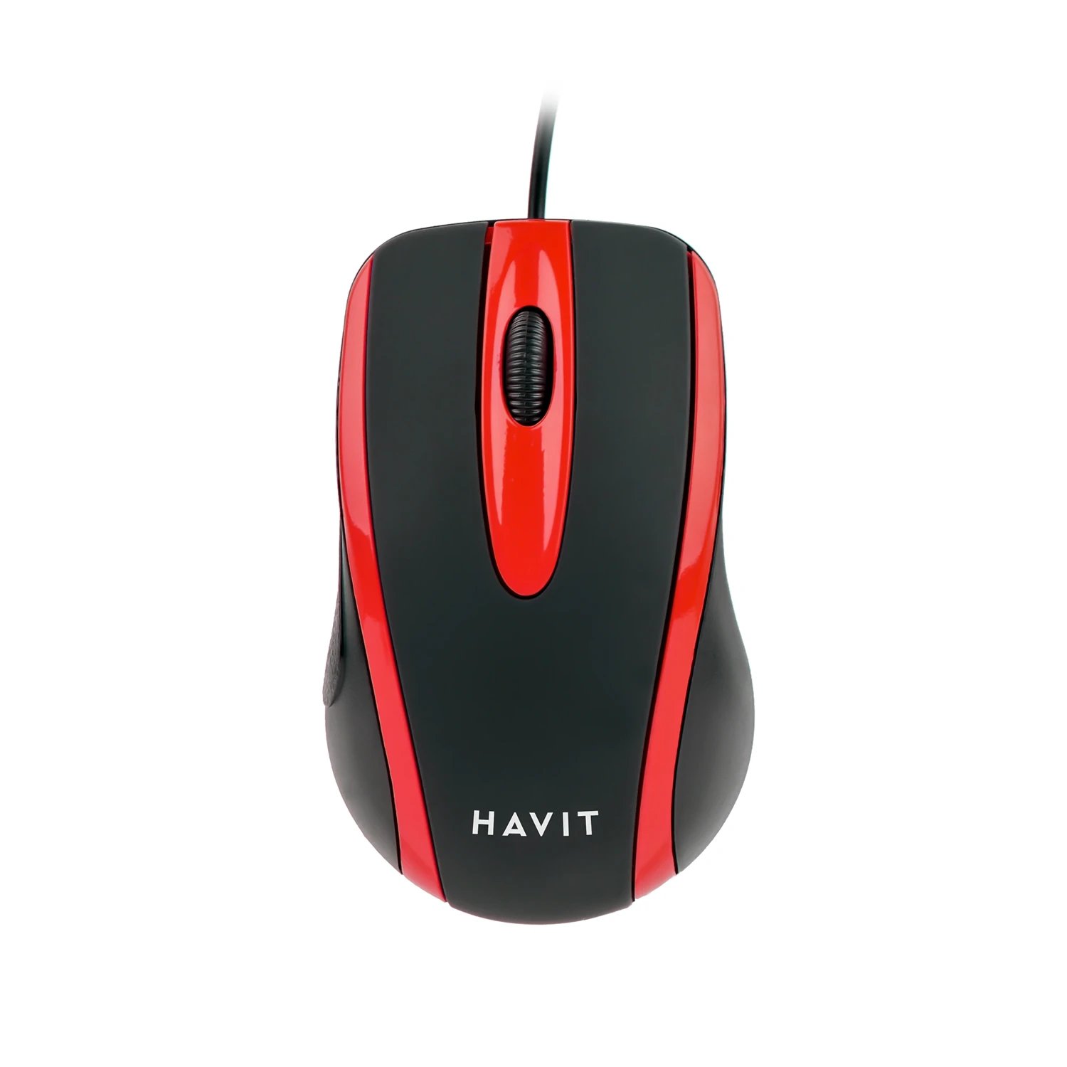 Mouse Usb Havit Color Negro-rojo