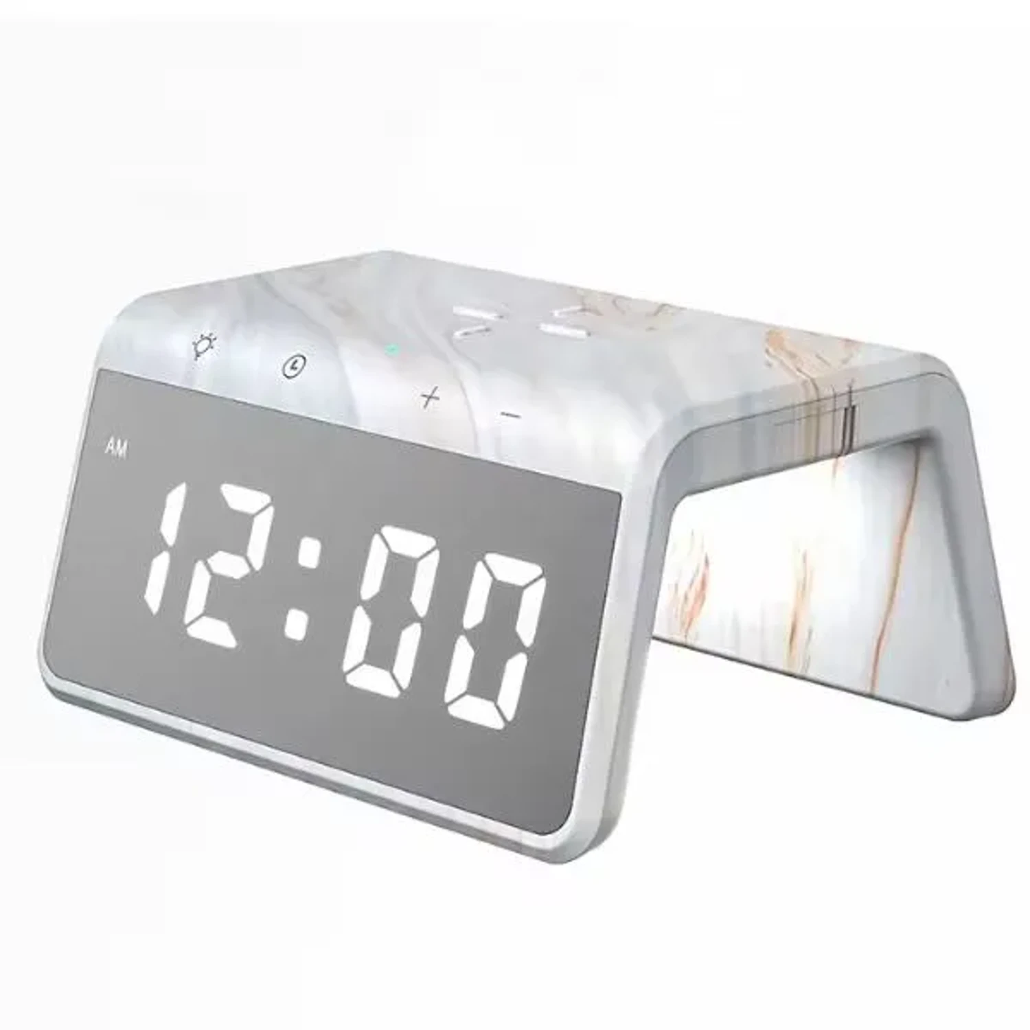 Reloj Con Alarma 6 En 1 Marmol