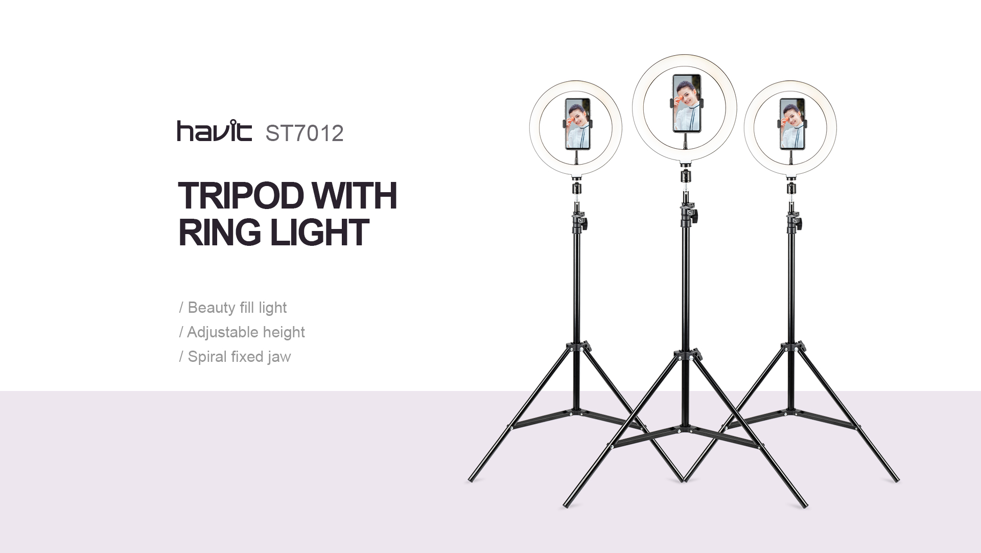 Soporte Con Aro De Luz