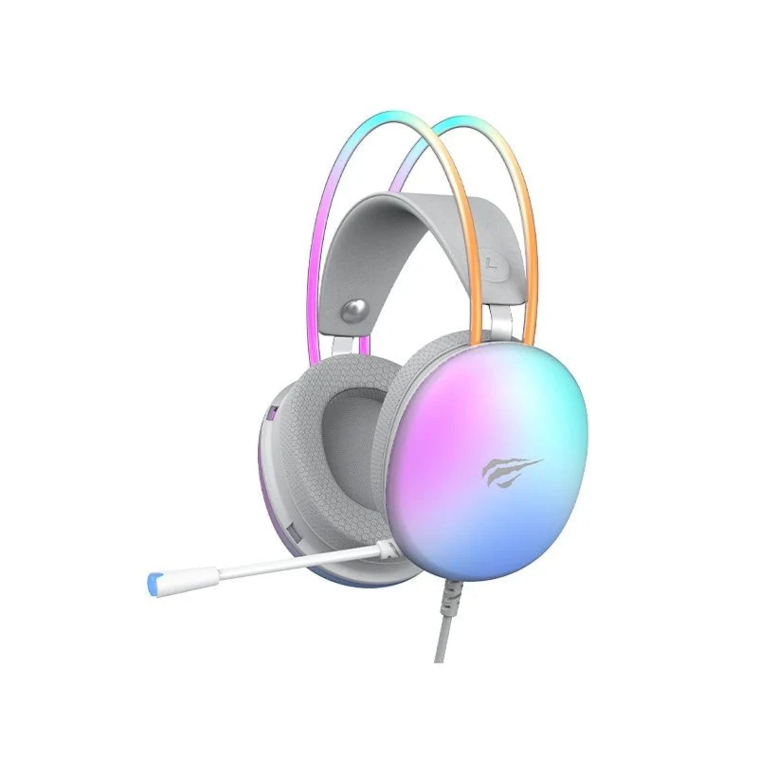 Audifono Blanco Gamer Rgb