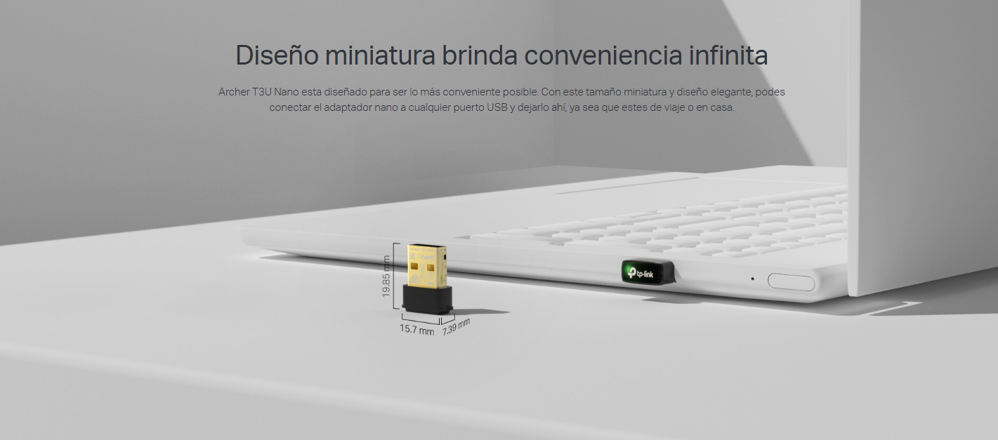 Mini Adaptador Usb Inalambrico Ac 1300